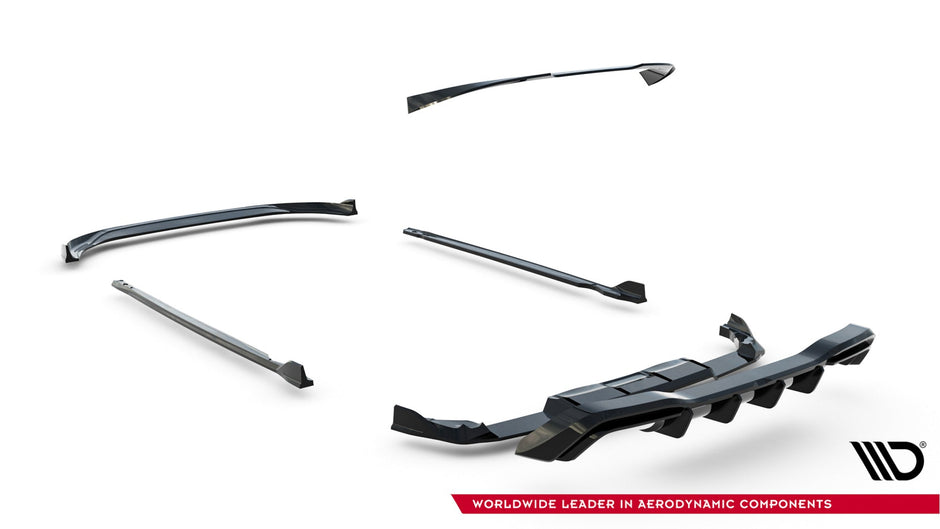 Splitter-kit V.6 för Volkswagen Golf R Hatchback Mk8 Facelift