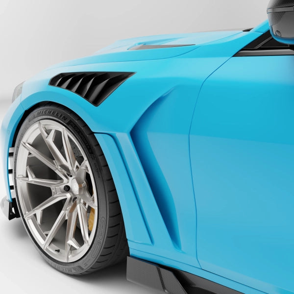 Sidoskärmar i pre-preg carbon för BMW M4 G82