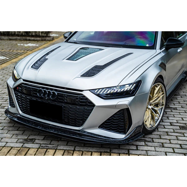 Frontläpp i pre-preg carbon för Audi RS6 Avant C8 & RS7 C8 – variant 2