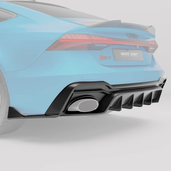 Bakre diffusor i pre-preg carbon för Audi RS7 C8 – bild 3