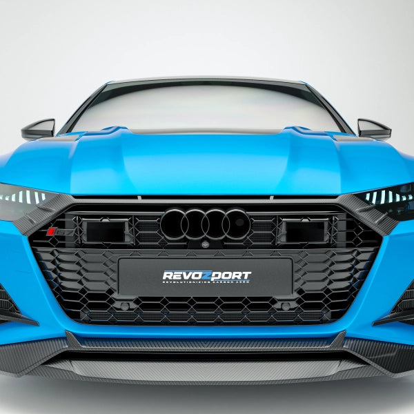 Revozport Frontgrill i pre-preg carbon för Audi RS7 C8