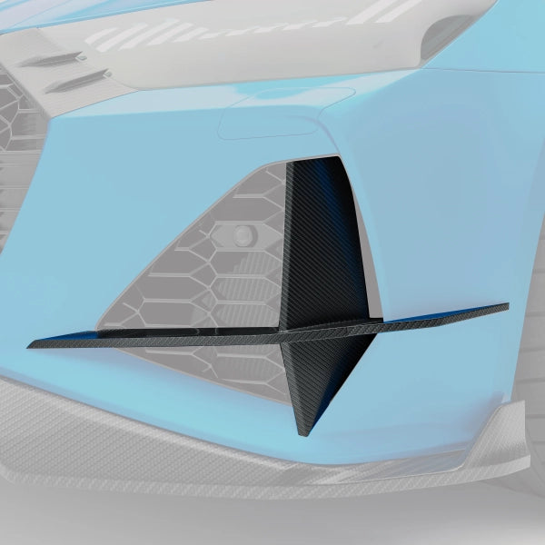 Främre canards i pre-preg carbon för Audi RS7 C8 – bild 3