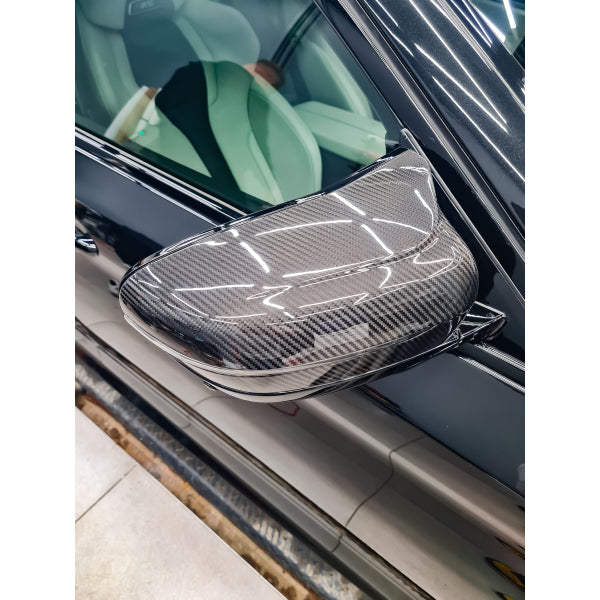 Backspegelkåpor i pre-preg carbon för BMW M5 F90 & M8 F91/F92/F93