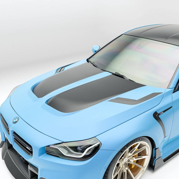 Motorhuv i pre-preg carbon för BMW M2 G87