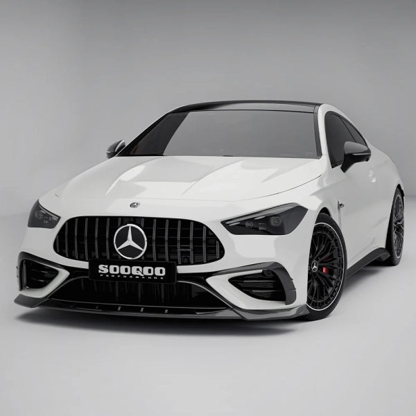 Frontläpp / frontsplitter i pre-preg carbon för Mercedes-Benz CLE53 C236