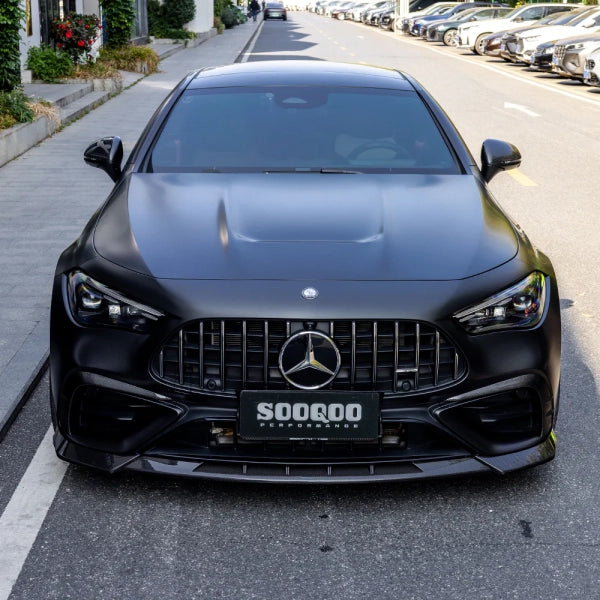 Sooqoo Frontläpp / frontsplitter i pre-preg carbon för Mercedes-Benz CLE53 C236 – bild 4