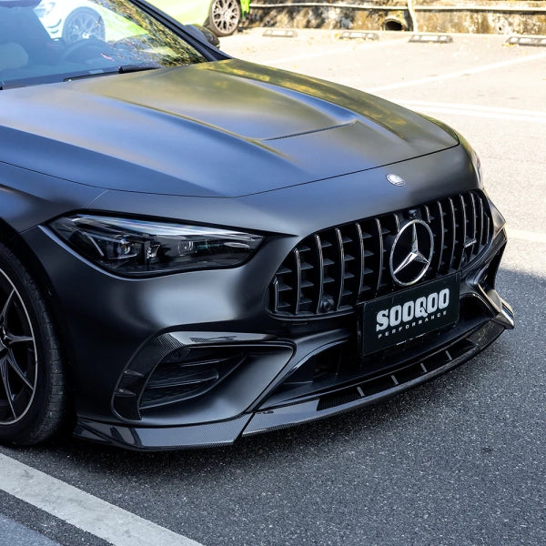 Frontläpp / frontsplitter i pre-preg carbon för Mercedes-Benz CLE53 C236