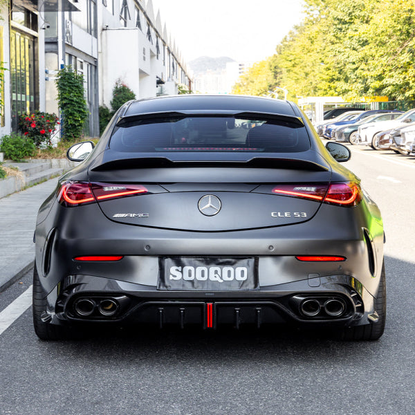Sooqoo Bagageluckespoiler Ducktail i pre-preg carbon för Mercedes-Benz CLE53 C236 – bild 2