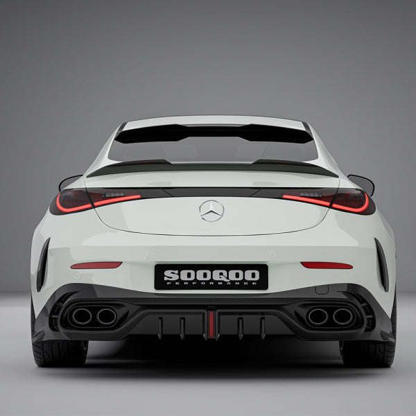 Bagageluckespoiler Ducktail i pre-preg carbon för Mercedes-Benz CLE53 C236