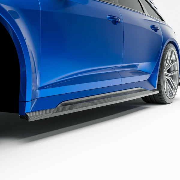 Sidokjolar i pre-preg carbon för Audi RS6 C8 – bild 2