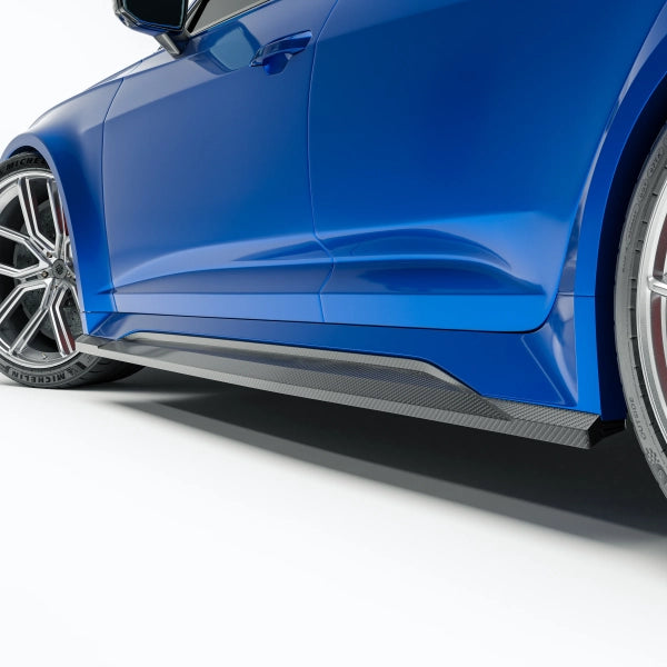 Sidokjolar i pre-preg carbon för Audi RS6 C8