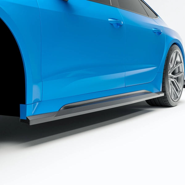 Sidokjolar i pre-preg carbon för Audi RS7 C8