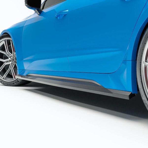 Sidokjolar i pre-preg carbon för Audi RS7 C8