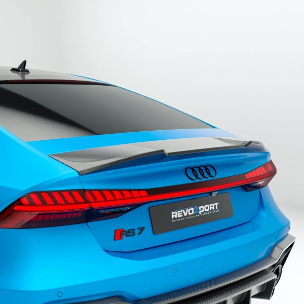 Bakspoiler i pre-preg carbon för Audi RS7 C8