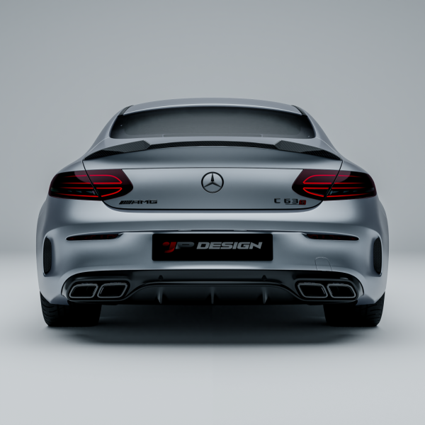 Revozport Bagageluckespoiler i pre-preg carbon för Mercedes-Benz C-klass C205 C43/C63 AMG