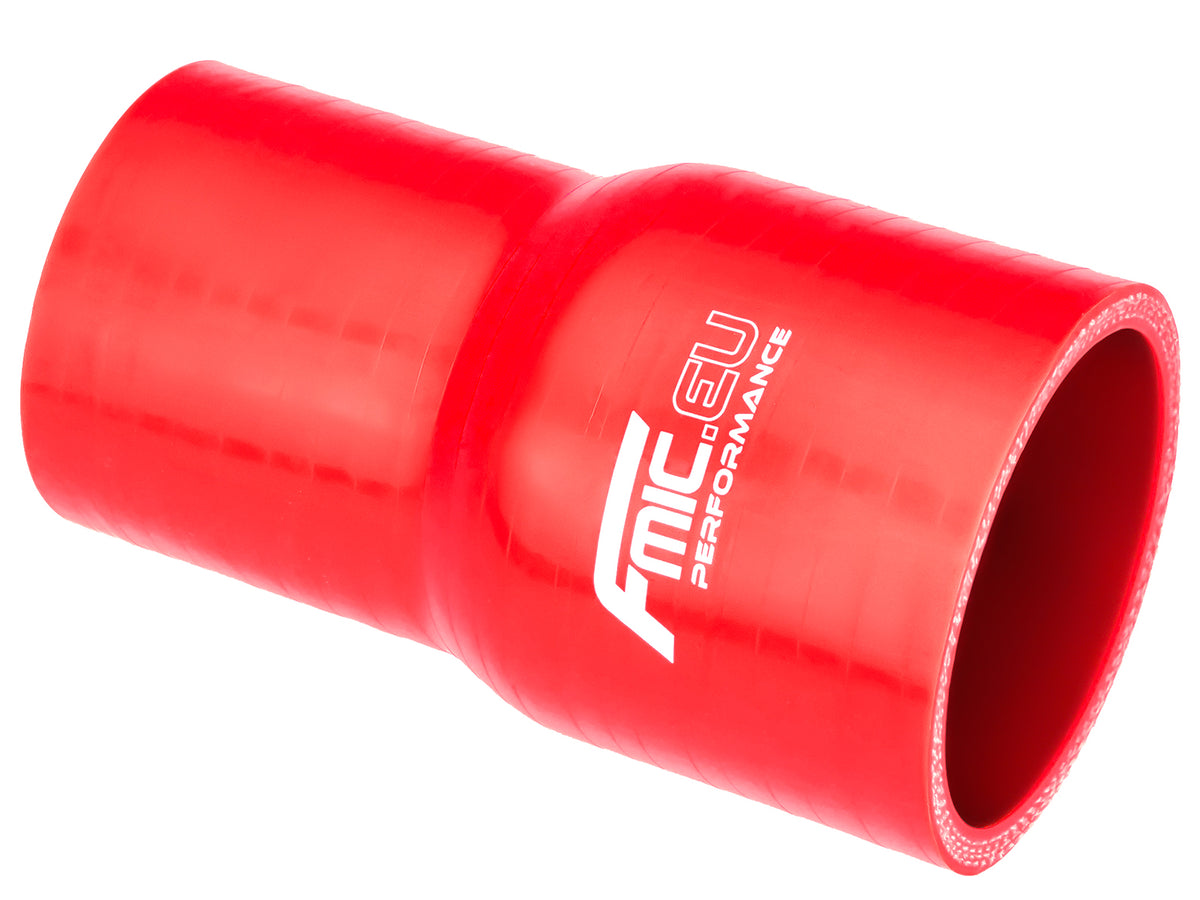 FMIC Rak silikonreducering 57/76 mm – Röd