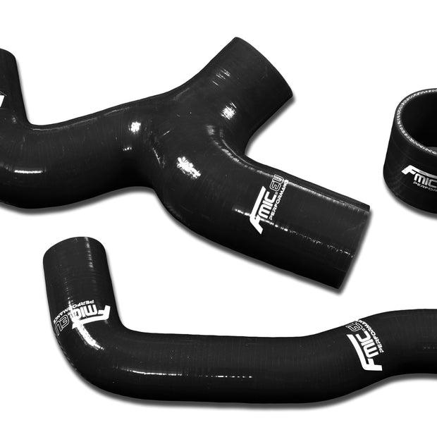 FMIC.EU Kylarslangar i silikon – Subaru Impreza GC8 / GDB 1996–2006 (Svart)