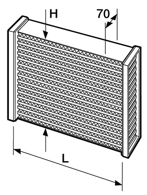 Setrab ProLine Intercoolerkärna 514x382x70 mm