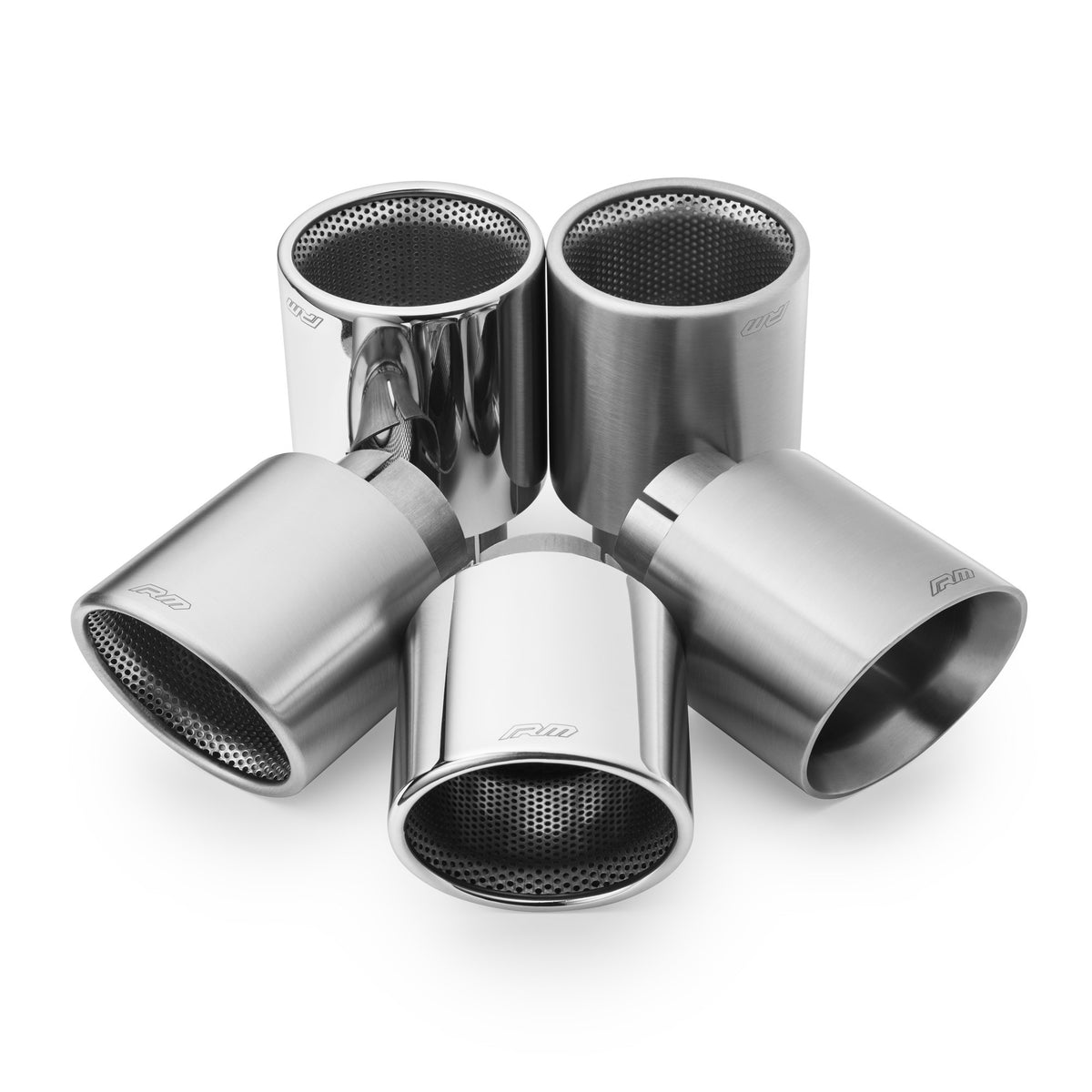 RM Motors satin Rostfritt stål cut end KSCS