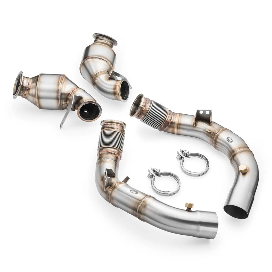 Downpipe BMW M5 F90 + CATALYST HJS 300 cpsi EURO 6 RM Motors
