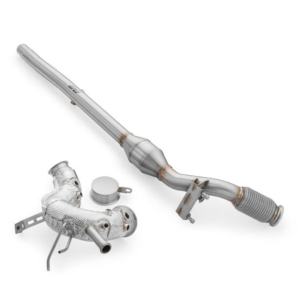 Downpipe+ DPF OFF set Volkswagen Golf VIII 2.0 TDI GTD +heat shield RM Motors