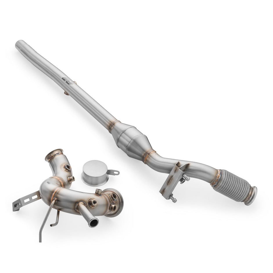 Downpipe+ DPF OFF set Volkswagen Golf VIII 2.0 TDI GTD +heat shield RM Motors