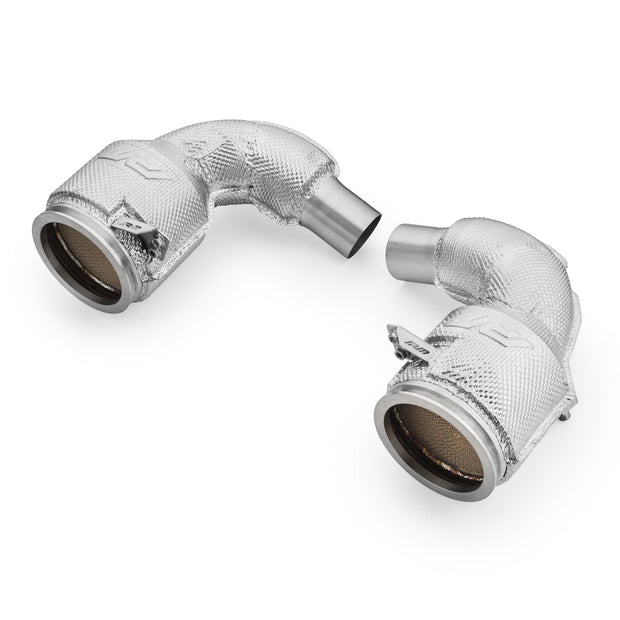 Downpipe Porsche 911 992 Turbo / Turbo S with catalytic converter and heat shield RM Motors