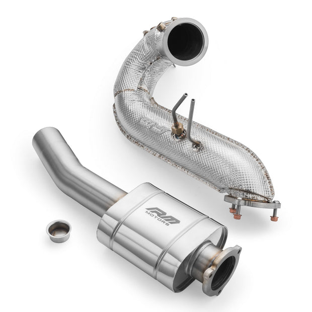 Downpipe set AUDI A6 S6 / Avant / Sportback / Avant Quattro 3.0 TDI +heat shield RM Motors