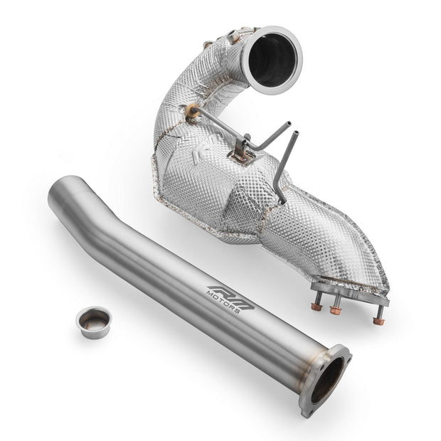 Downpipe set AUDI A6 S6 / Avant / Sportback / Avant Quattro 3.0 TDI +heat shield RM Motors