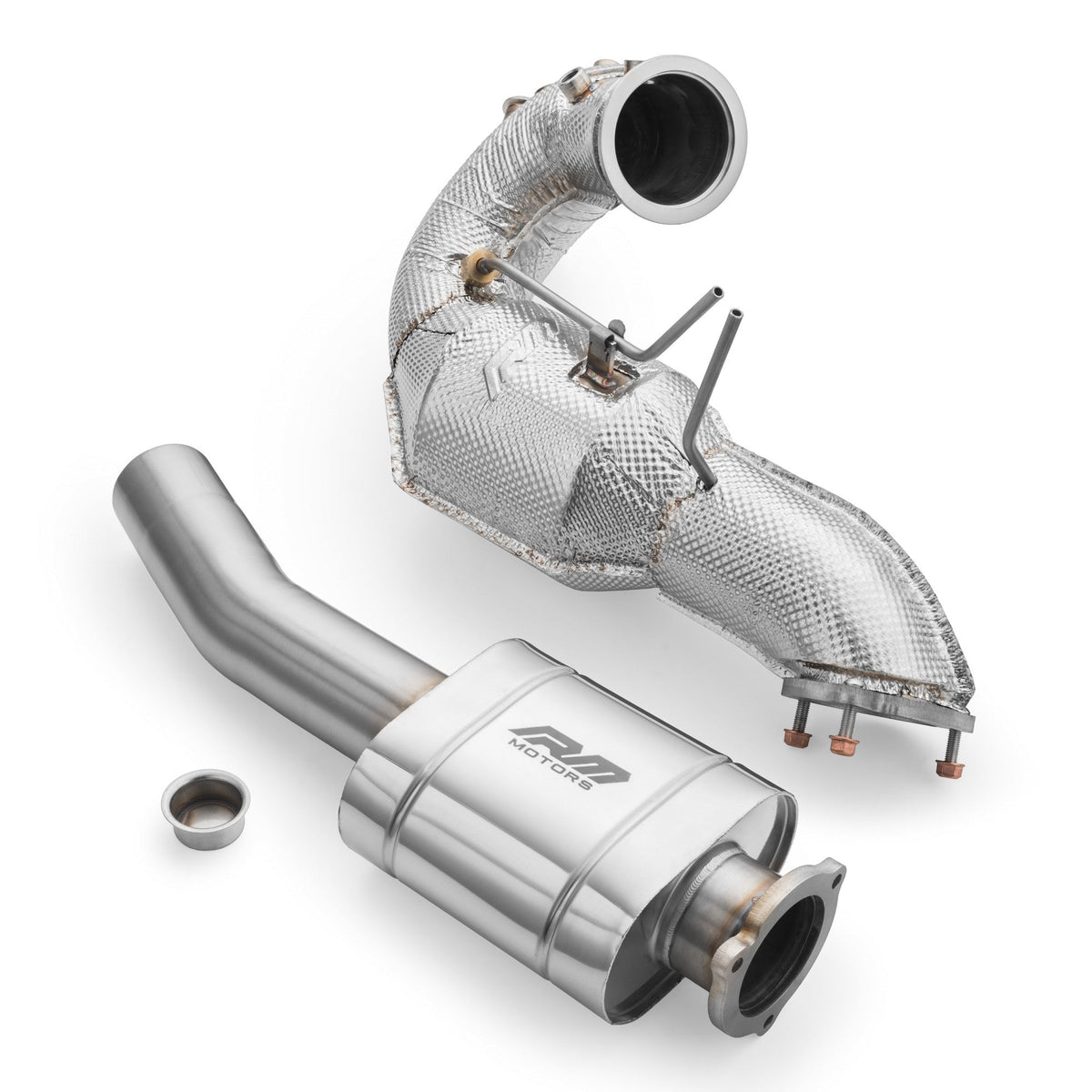 Downpipe set AUDI A8 S8 / Quattro 3.0 TDI +heat shield RM Motors