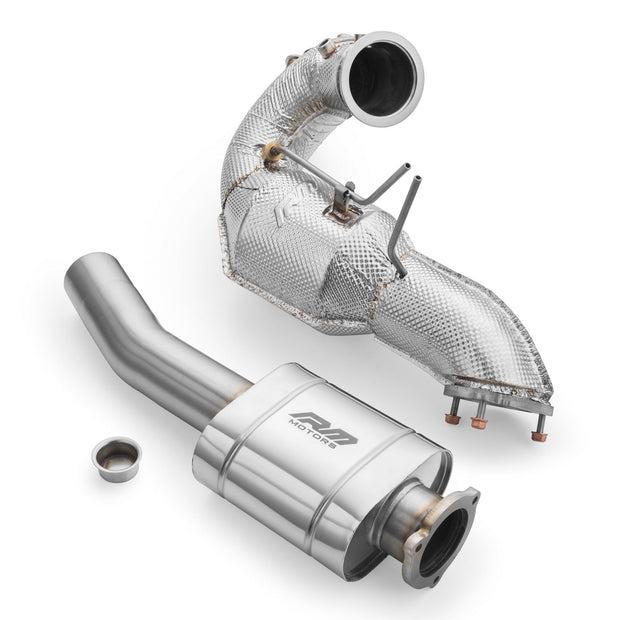 Downpipe set AUDI A8 S8 / Quattro 3.0 TDI +heat shield RM Motors