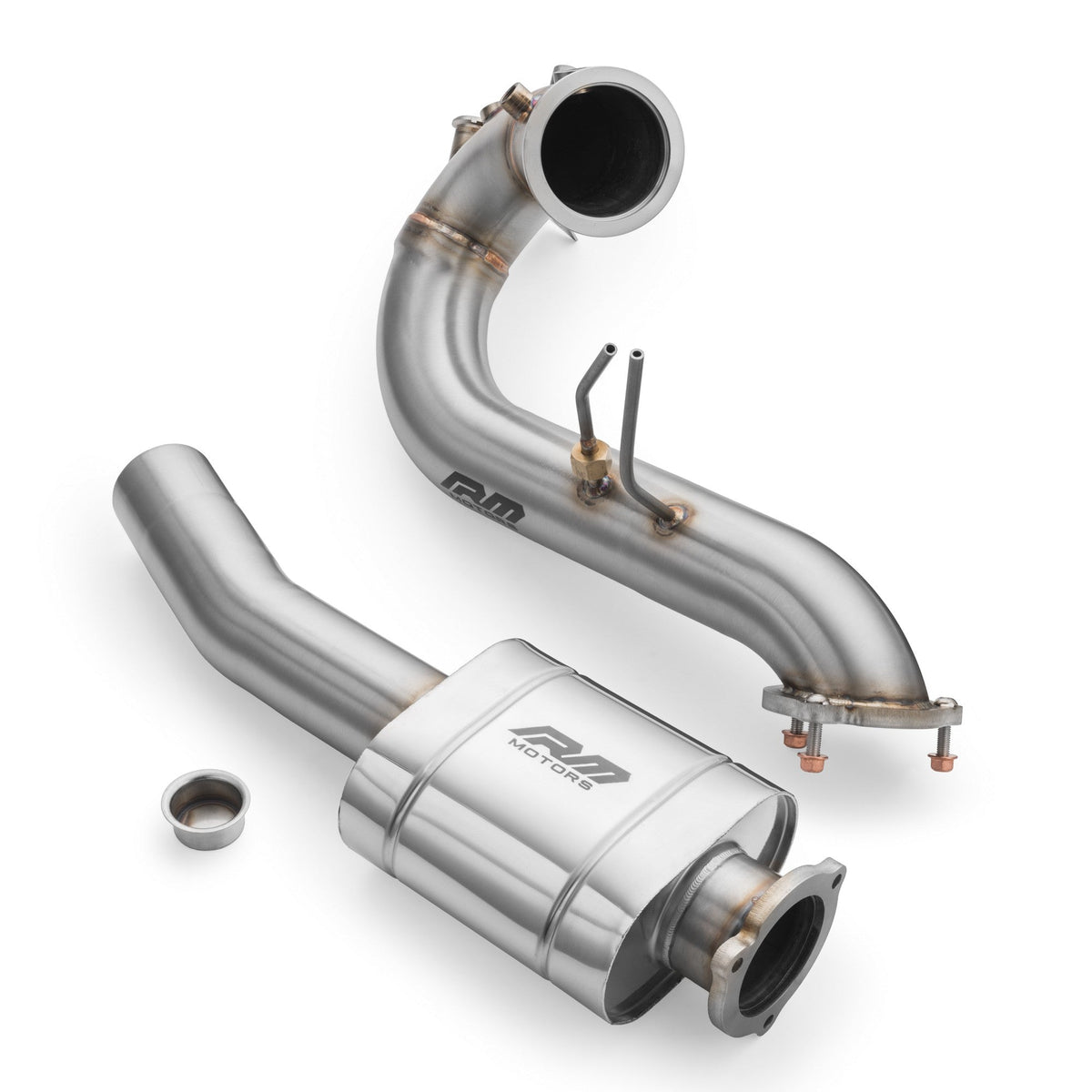 Downpipe set AUDI Q5 3.0 TDI +heat shield RM Motors
