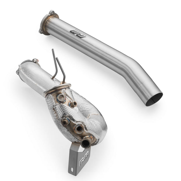 Downpipe set AUDI Q5 3.0 TDI +heat shield RM Motors