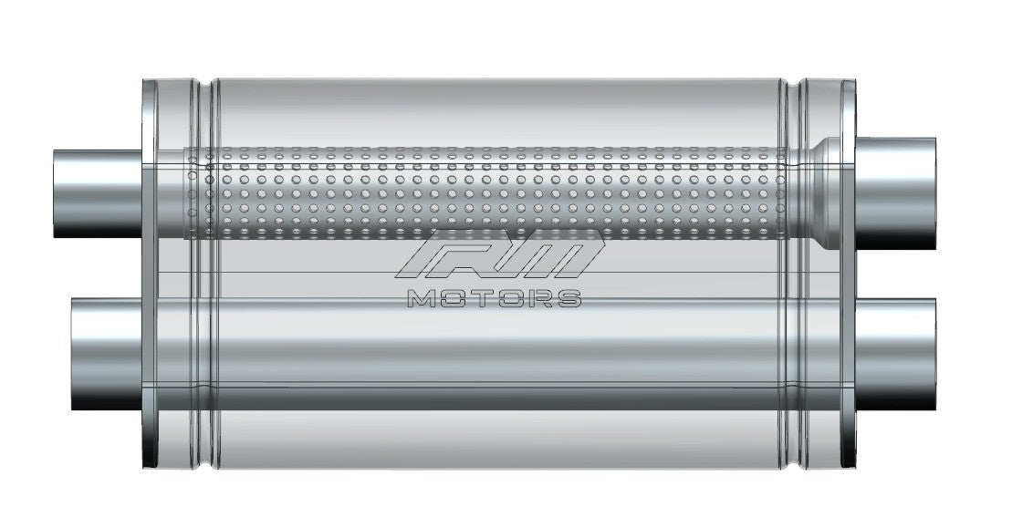 Universal E013 elliptical Ljuddämpare for use with a throttle
