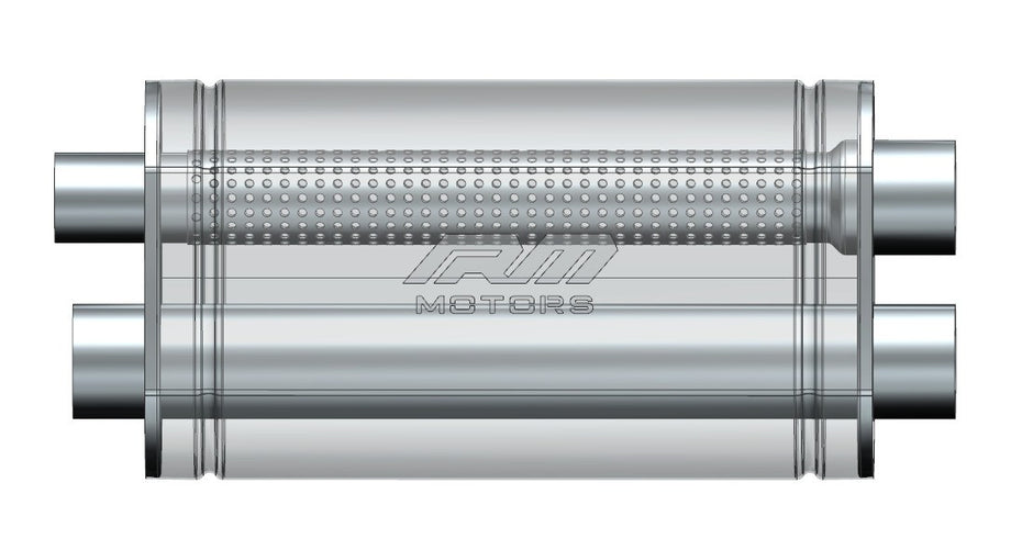 Universal E013 elliptical Ljuddämpare for use with a throttle