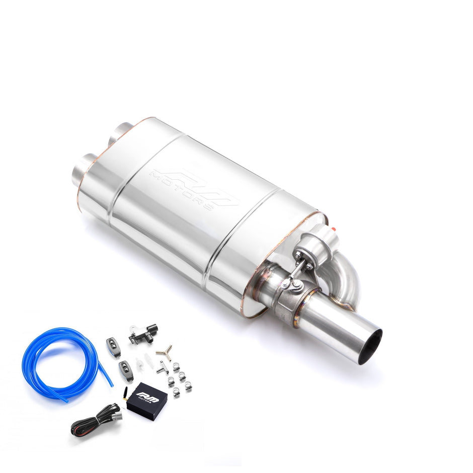 Set of straight-through silencers with Vacuum Valve EV03
