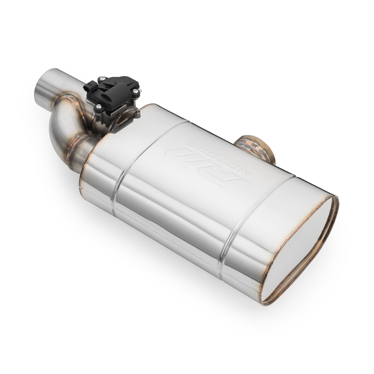 Set of transverse through silencers with electric valve EV04 RM Motors