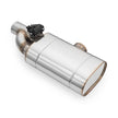 Set of transverse through silencers with electric valve EV04 RM Motors