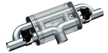 Transverse straight-through Ljuddämpare with electric valve E600