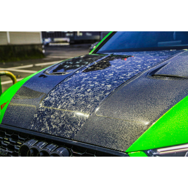 Motorhuv i pre-preg carbon för Audi RS4 B9 2017–2020