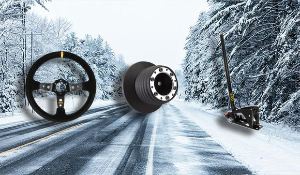 Vinterbilspaket QSP med sportratt, rattnav och handbromsspak 400 mm