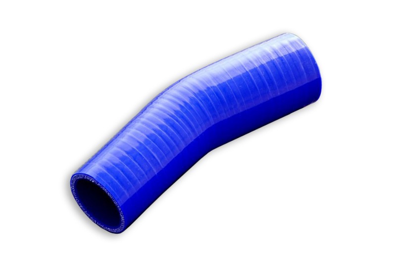 FMIC Reducerande silikonböj 23° 45/57 mm – Blå