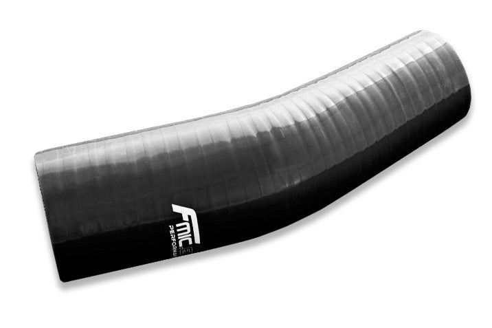 FMIC Reducerande silikonböj 23° 63/70 mm Svart