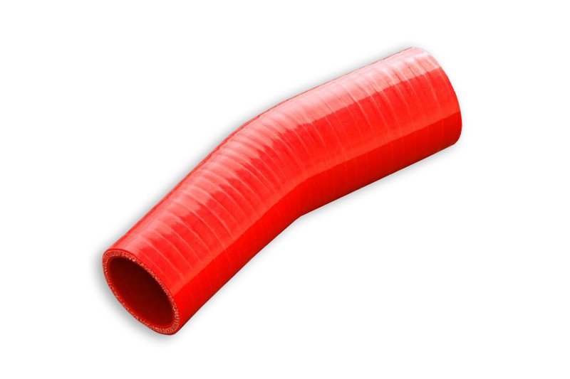 FMIC Reducerande silikonböj 23° 70/89 mm – Röd