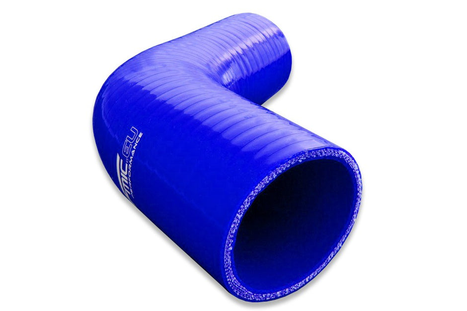FMIC Reducerande silikonböj 67° 51/63 mm Blå