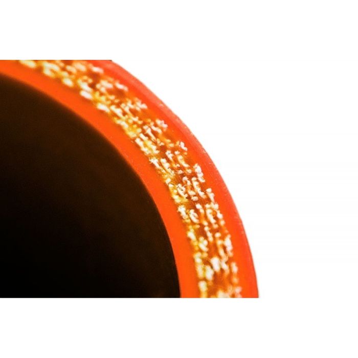 FMIC Reducerande silikonböj 67° 70/89 mm – Orange