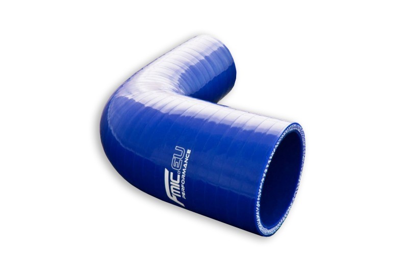 FMIC Reducerande silikonböj 90° 48/54 mm – Blå