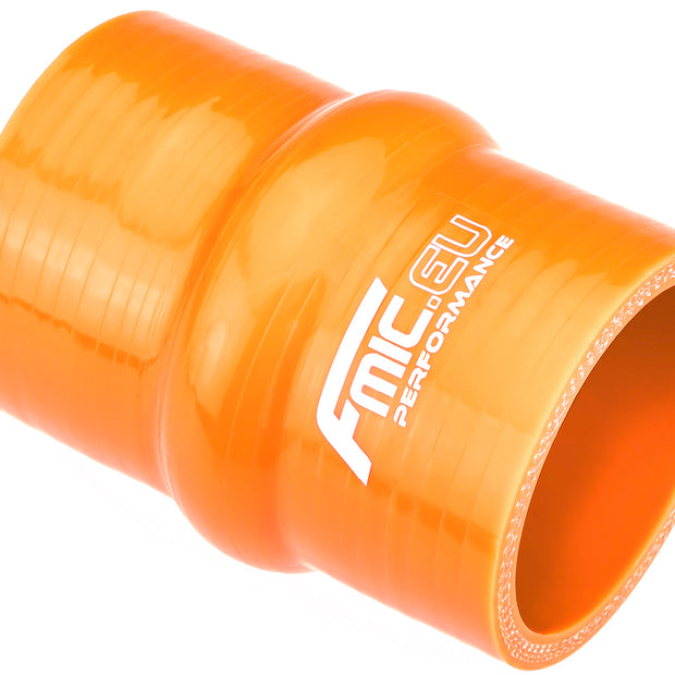 FMIC Silikonkoppling med hump 102 mm – Orange