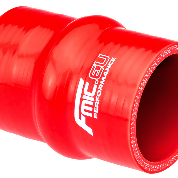 FMIC Silikonkoppling med hump 25 mm – Röd