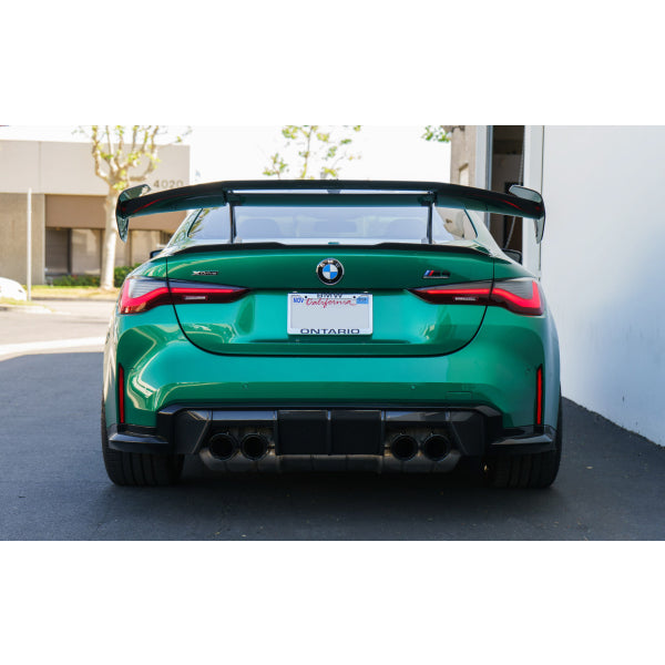 Swan Neck-bakvinge i pre-preg carbon för BMW M2/M3/M4/M5/M8 F80/F82/F87/G80/G82/G22/G26 – bild 3